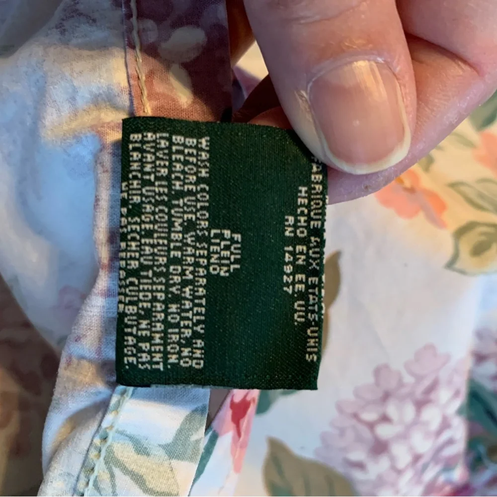 Vintage Ralph Lauren top sheet